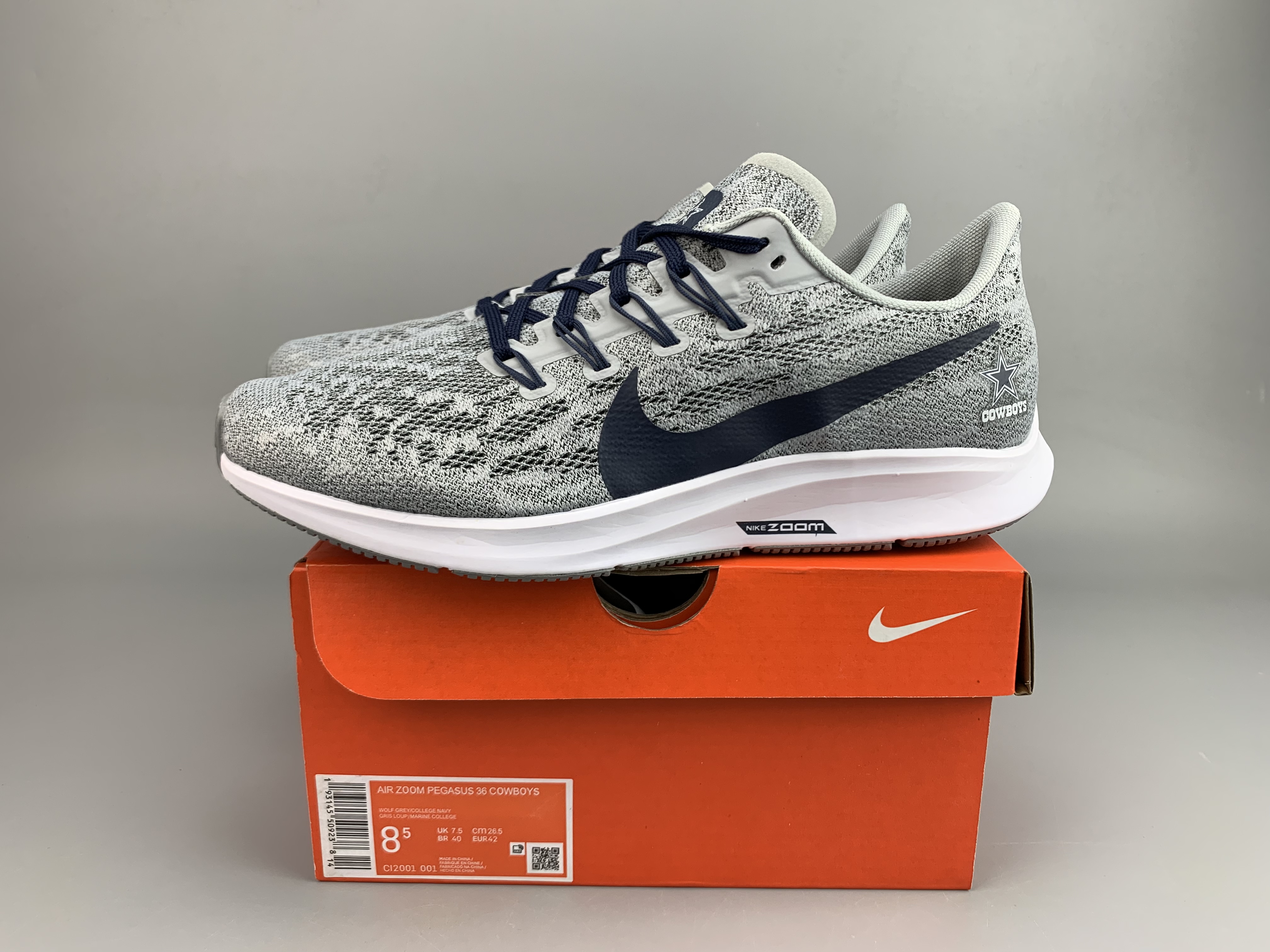 Nike Air Zoom PEGASUS 36 Shield Grey Black Shoes - Click Image to Close